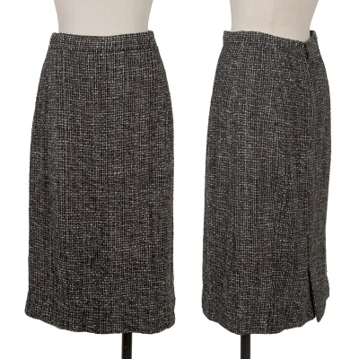 Yohji Yamamoto FEMME Silk Tweed Skirt