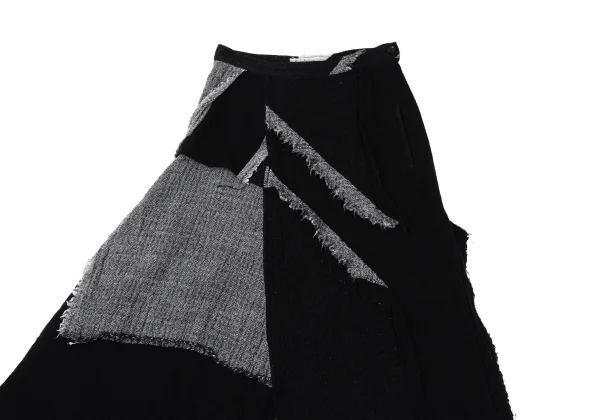 Yohji Yamamoto FEMME Cutting Patchwork Design Skirt K-169990_003