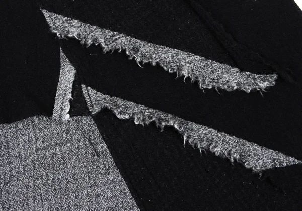 Yohji Yamamoto FEMME Cutting Patchwork Design Skirt K-169990_008
