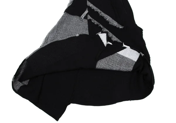Yohji Yamamoto FEMME Cutting Patchwork Design Skirt K-169990_010