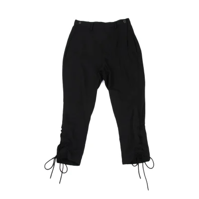 Yohji Yamamoto FEMME Wool Gabardine Lace-up Jodhpurs Pants
