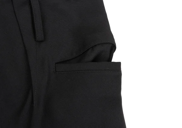 Yohji Yamamoto FEMME Wool Blend Switching Design Asymmetrical Wide Pants K-169993_004