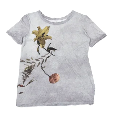 Yohji Yamamoto NOIR Floral Printed T Shirt