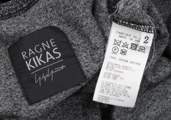 RAGNE KIKAS for Yohji Yamamoto Cotton Side Belt Hem T Shirt K-169999_012