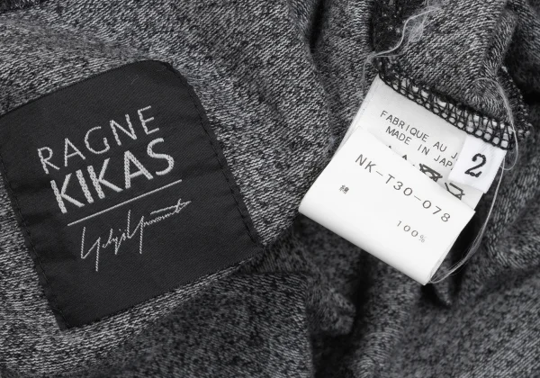 RAGNE KIKAS for Yohji Yamamoto Cotton Side Belt Hem T Shirt K-169999_013