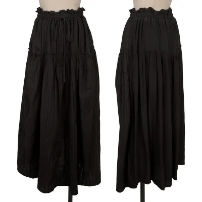 LIMI feu Cotton Stripe Gathered Skirt