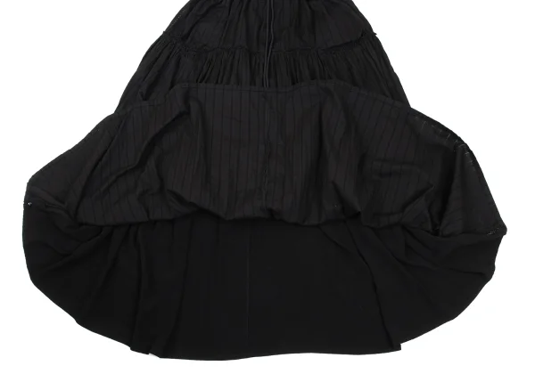 LIMI feu Cotton Stripe Gathered Skirt K-170000_009