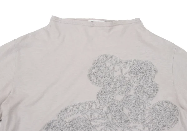Plantation Front Embroidered 3/4 Sleeve T Shirt K-170001_003