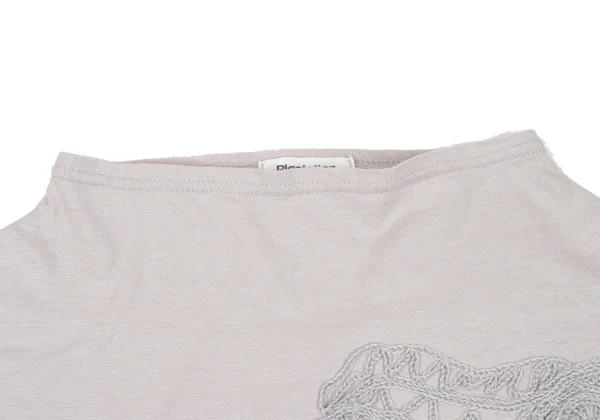 Plantation Front Embroidered 3/4 Sleeve T Shirt K-170001_004