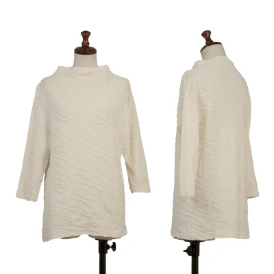 Plantation Cotton Ridge Design 3/4 Sleeve Top