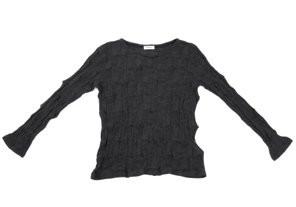 Plantation Cotton Wool Jacquard Knit Top K-170003_002