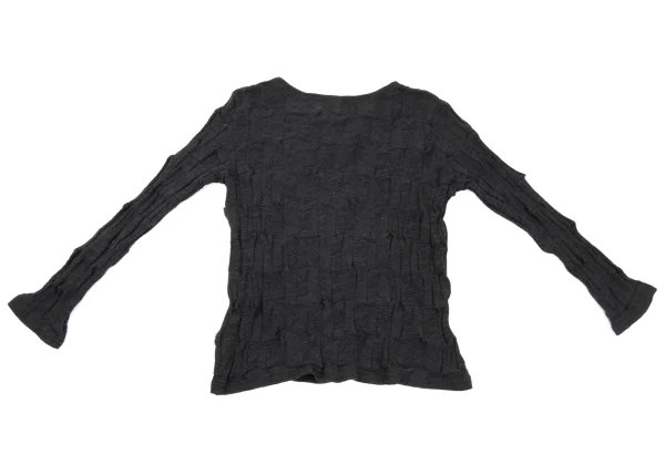 Plantation Cotton Wool Jacquard Knit Top K-170003_009