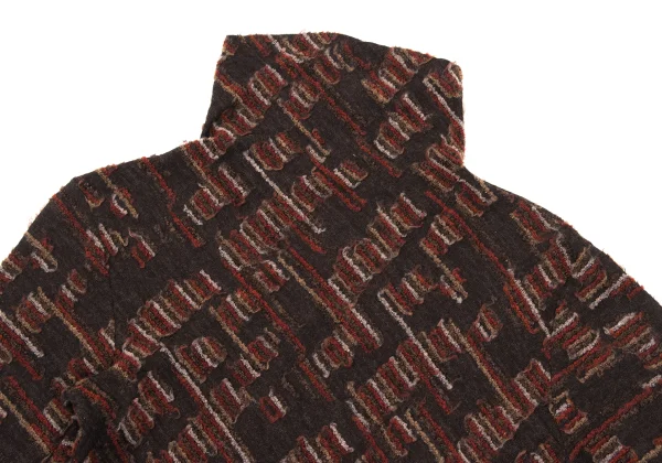 Plantation Wool Graphic Pile Design Knit Top K-170005_003