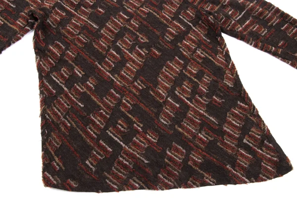 Plantation Wool Graphic Pile Design Knit Top K-170005_008