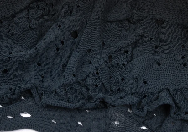JURGEN LEHL Cotton Design Woven Gradation Hole Hem Top K-170013_006