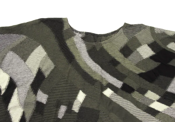 JURGEN LEHL Cotton Design Woven Dolman Sleeve T-shirt K-170014_003