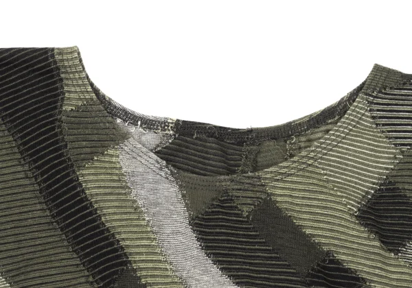 JURGEN LEHL Cotton Design Woven Dolman Sleeve T-shirt K-170014_004