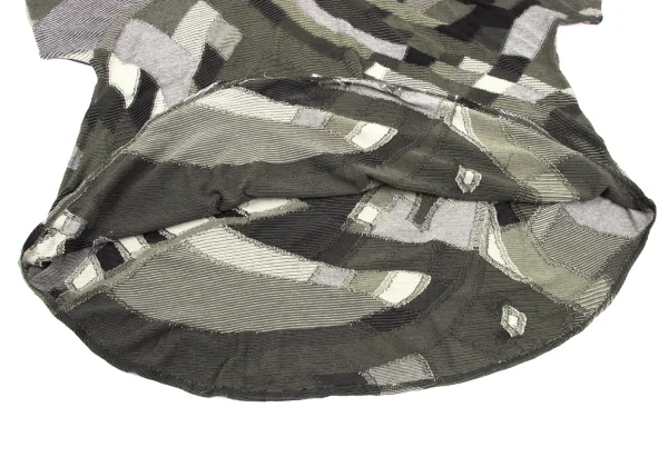 JURGEN LEHL Cotton Design Woven Dolman Sleeve T-shirt K-170014_008