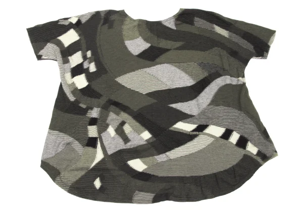 JURGEN LEHL Cotton Design Woven Dolman Sleeve T-shirt K-170014_009