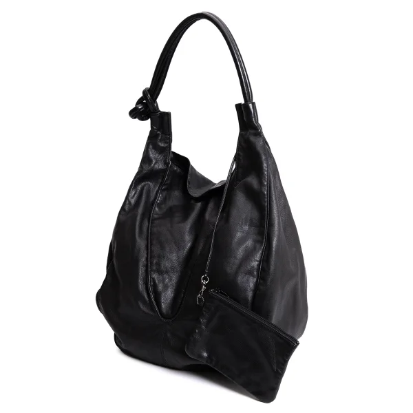 Yohji Yamamoto FEMME Switching Leather Bag Black  K-170015_001
