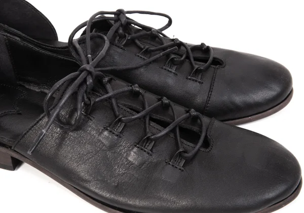 Y's Side-opened Design Leather Shoes K-170016_006
