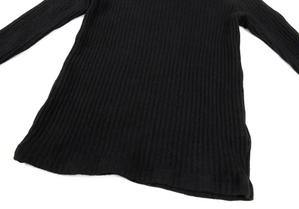 Yohji Yamamoto FEMME Wool Blend High-neck Ribbed Knit Sweater K-170019_008