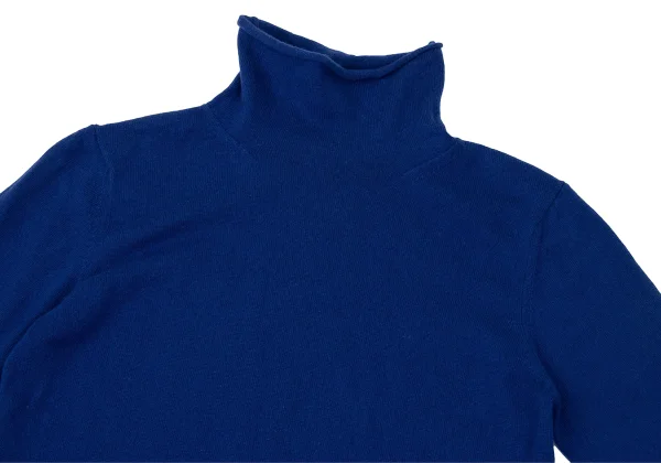 Yohji Yamamoto FEMME Cashmere Back Point Logo Embroidery High-neck Knit K-170021_003