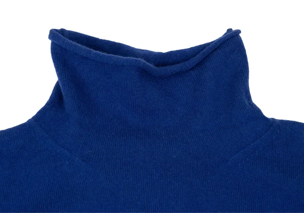 Yohji Yamamoto FEMME Cashmere Back Point Logo Embroidery High-neck Knit K-170021_004