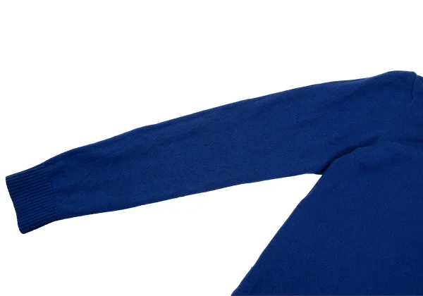 Yohji Yamamoto FEMME Cashmere Back Point Logo Embroidery High-neck Knit K-170021_006