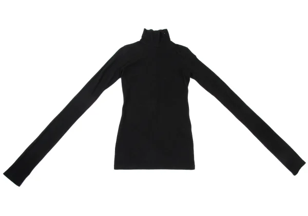 Yohji Yamamoto FEMME Wool Zip Neck Long Sleeve T-shirt K-170022_002
