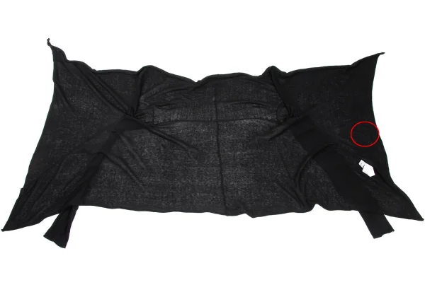 Yohji Yamamoto FEMME Cashmere Blend Cotton Buttonless Side Drape Cardigan K-170023_009