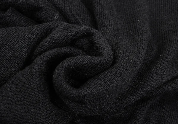 Yohji Yamamoto FEMME Cashmere Blend Cotton Buttonless Side Drape Cardigan K-170023_013