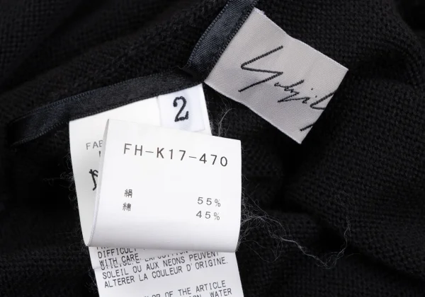 Yohji Yamamoto FEMME Cutting Design Multi-button Cardigan K-170024_015
