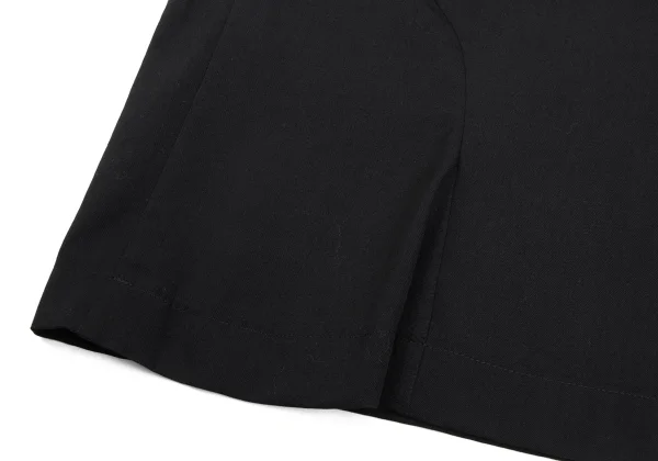 Yohji Yamamoto FEMME Wool Gabardine Cutting Front Zip Pullover Dress K-170025_015