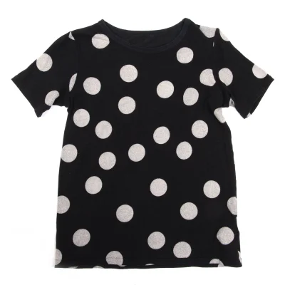 Yohji Yamamoto NOIR Cotton Blend Dot Print Stretch T-shirt