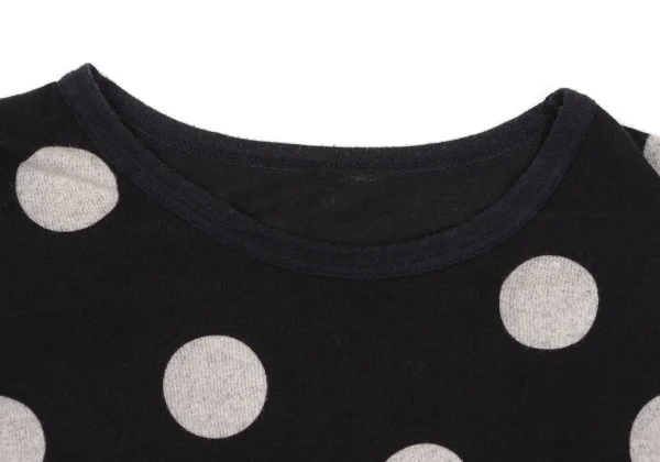Yohji Yamamoto NOIR Cotton Blend Dot Print Stretch T-shirt K-170027_003
