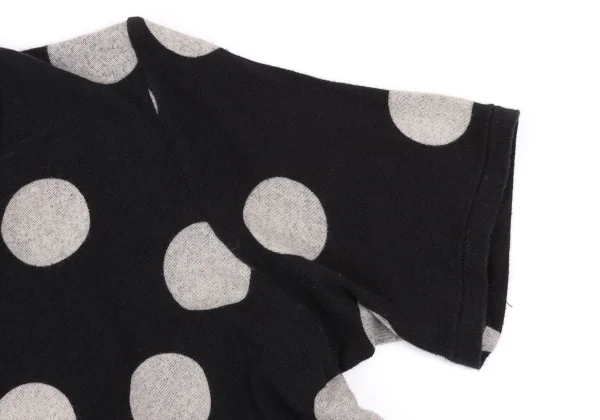 Yohji Yamamoto NOIR Cotton Blend Dot Print Stretch T-shirt K-170027_004