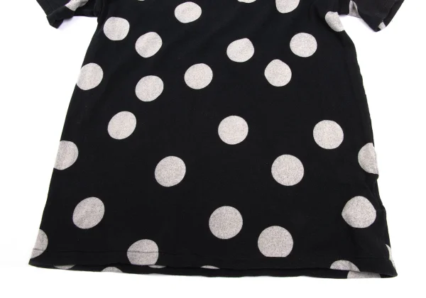Yohji Yamamoto NOIR Cotton Blend Dot Print Stretch T-shirt K-170027_005
