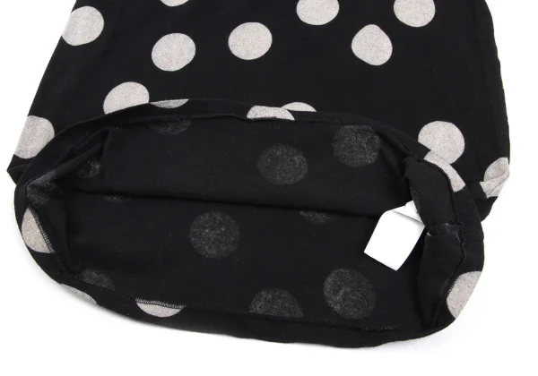 Yohji Yamamoto NOIR Cotton Blend Dot Print Stretch T-shirt K-170027_006