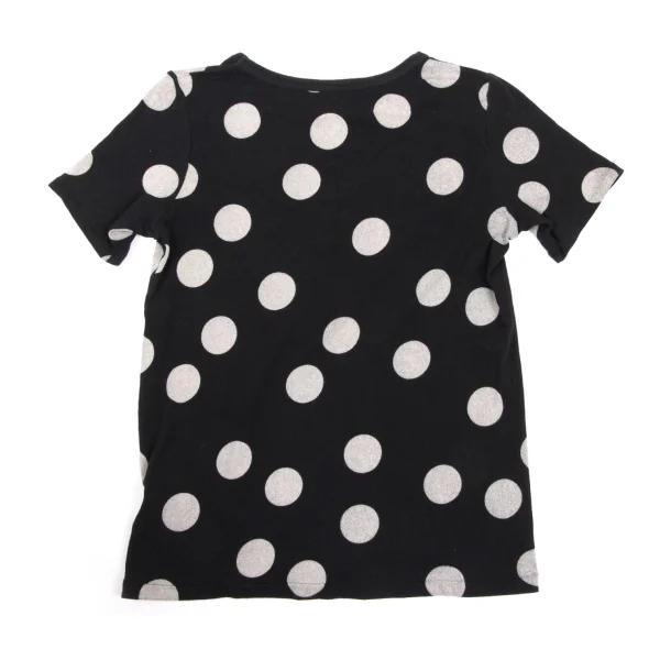 Yohji Yamamoto NOIR Cotton Blend Dot Print Stretch T-shirt K-170027_007