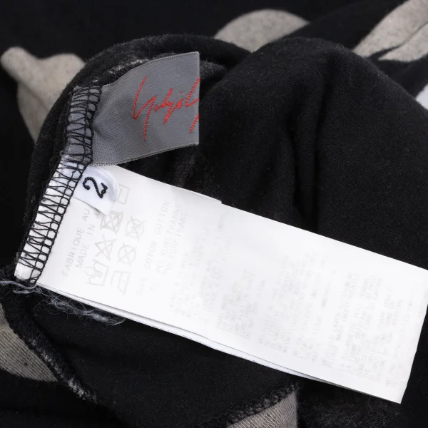 Yohji Yamamoto NOIR Cotton Blend Dot Print Stretch T-shirt K-170027_010