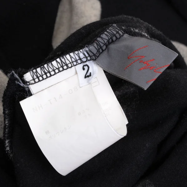 Yohji Yamamoto NOIR Cotton Blend Dot Print Stretch T-shirt K-170027_011