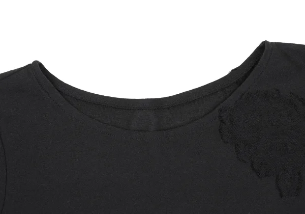 Yohji Yamamoto NOIR Cotton Blend Floral Jacquard T-shirt K-170028_003