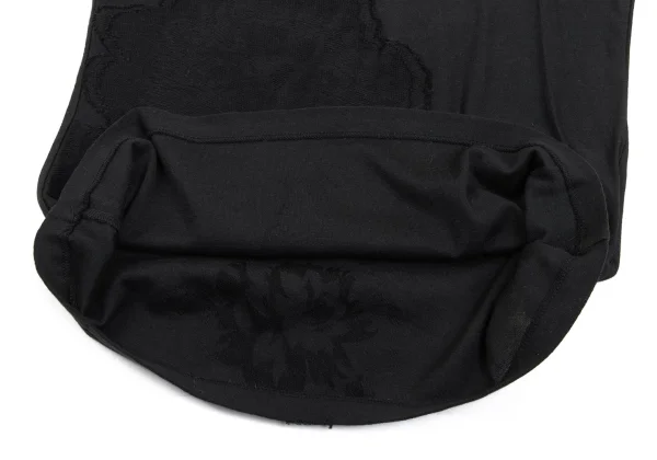 Yohji Yamamoto NOIR Cotton Blend Floral Jacquard T-shirt K-170028_007