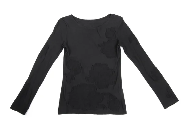 Yohji Yamamoto NOIR Cotton Blend Floral Jacquard Top K-170029_002