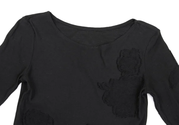 Yohji Yamamoto NOIR Cotton Blend Floral Jacquard Top K-170029_003