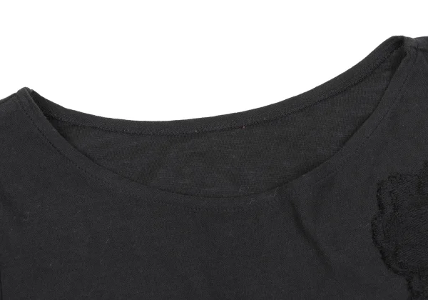 Yohji Yamamoto NOIR Cotton Blend Floral Jacquard Top K-170029_004