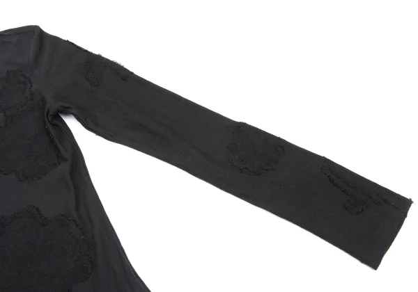 Yohji Yamamoto NOIR Cotton Blend Floral Jacquard Top K-170029_005