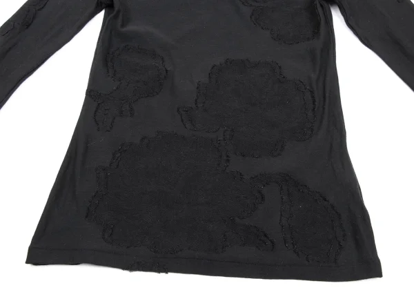Yohji Yamamoto NOIR Cotton Blend Floral Jacquard Top K-170029_007