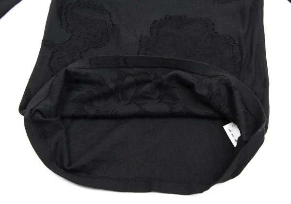Yohji Yamamoto NOIR Cotton Blend Floral Jacquard Top K-170029_009